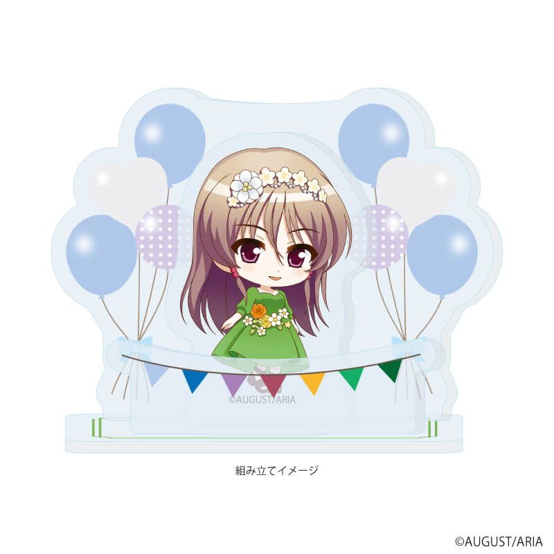 アクリルスタンドプレート「穢翼のユースティア」02/エリス・フローラリア パーティードレスver.(ミニキャライラスト)