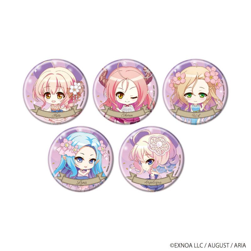 缶バッジ「あいりすミスティリア！～少女のつむぐ夢の秘跡～」07/パーティードレスver. ブラインド(5種)(ミニキャライラスト)