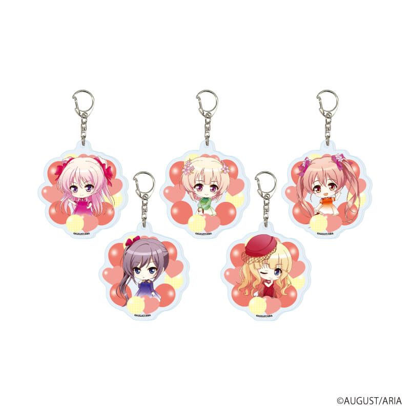 アクリルキーホルダー「千の刃濤、桃花染の皇姫」01/パーティードレスver. ブラインド(5種)(ミニキャライラスト)