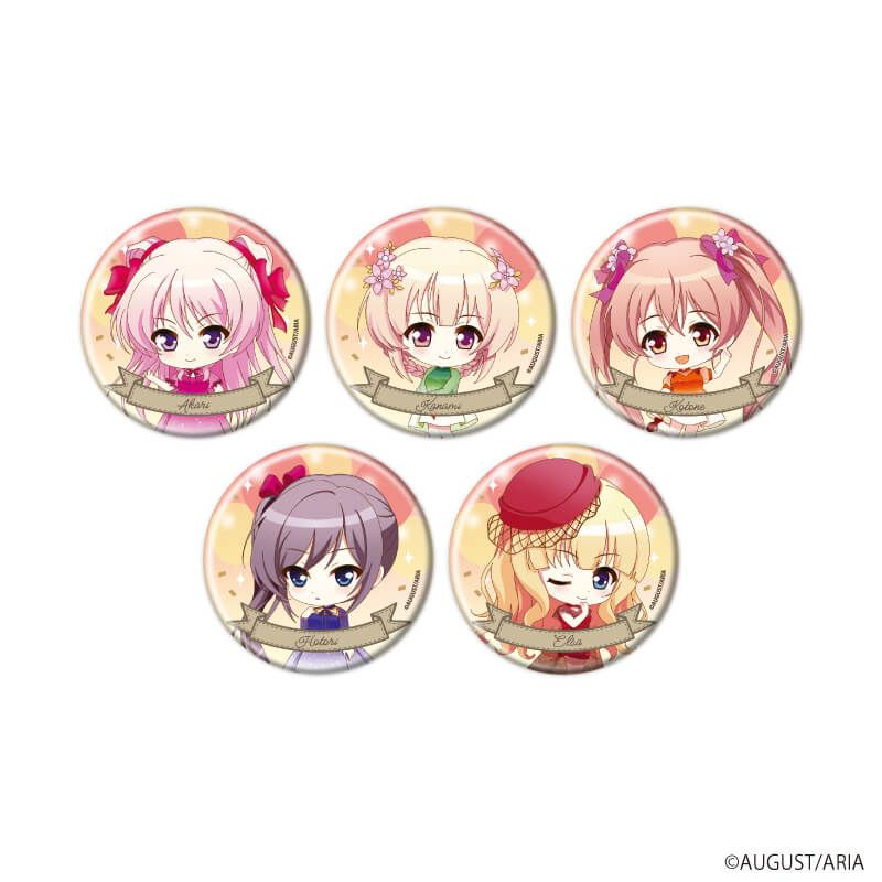 缶バッジ「千の刃濤、桃花染の皇姫」01/パーティードレスver. ブラインド(5種)(ミニキャライラスト)