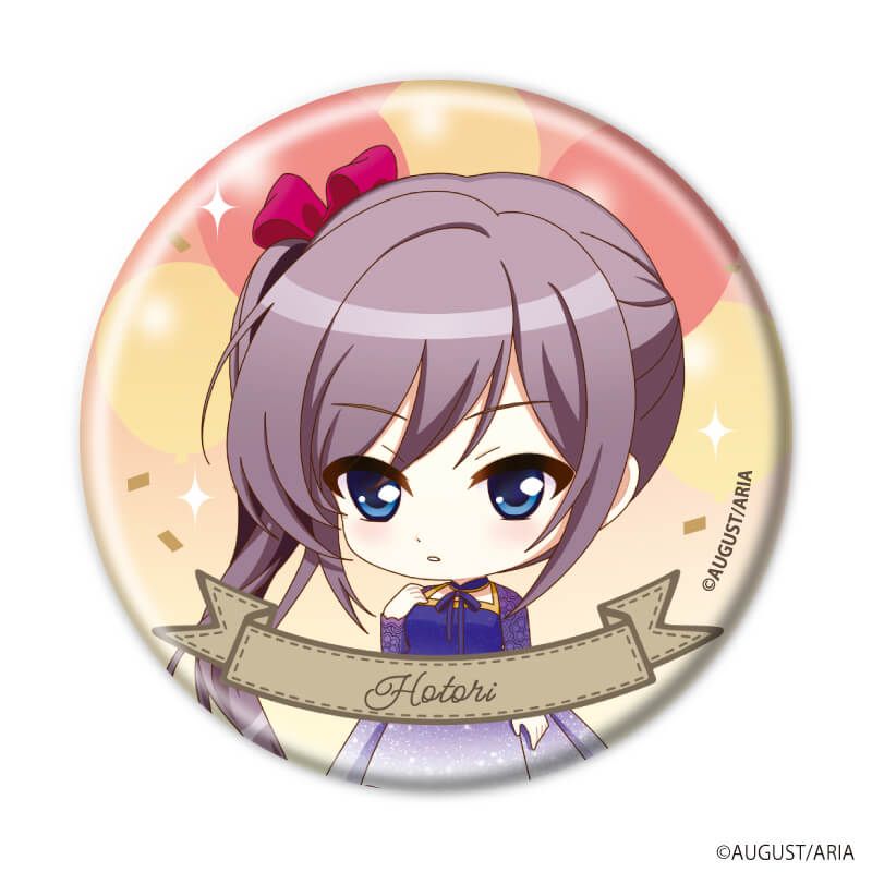 缶バッジ「千の刃濤、桃花染の皇姫」01/パーティードレスver. ブラインド(5種)(ミニキャライラスト)
