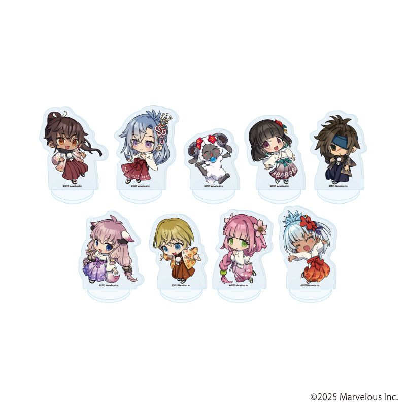 アクリルぷちスタンド「龍の国 ルーンファクトリー」03/お正月ver. コンプリートセット(全9種)(公式イラスト)