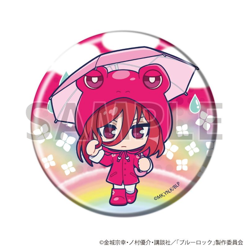 缶バッジ「TVアニメ『ブルーロック』」13/雨の日ver. コンプリートセット(全9種)(ミニキャライラスト)