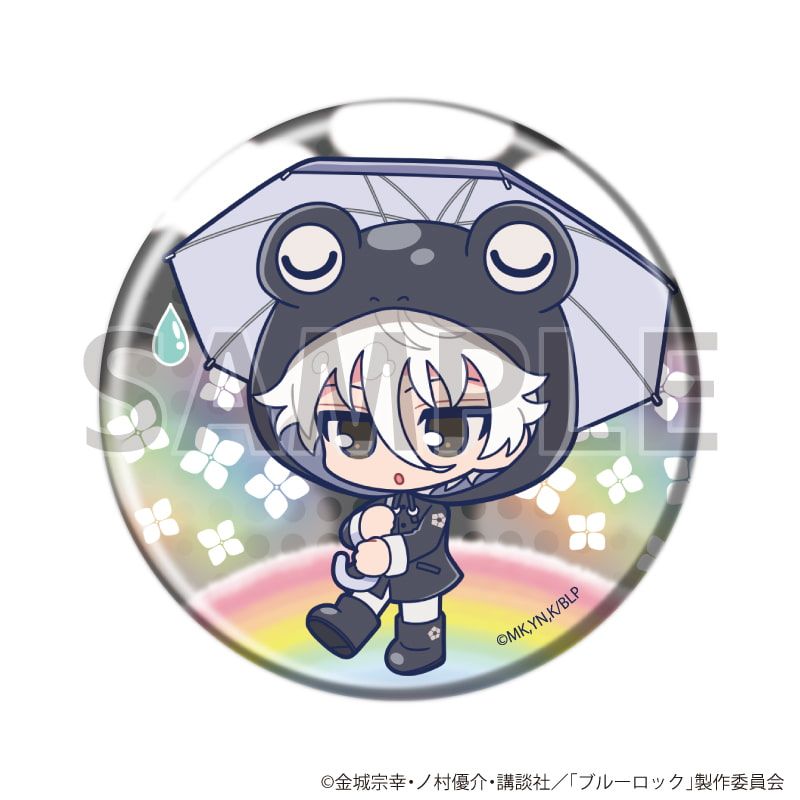 缶バッジ「TVアニメ『ブルーロック』」13/雨の日ver. ブラインド(9種)(ミニキャライラスト)
