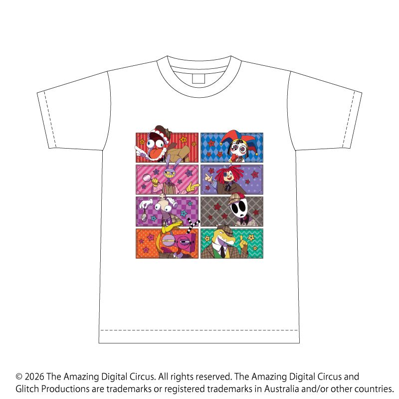 Tシャツ「アメイジング・デジタル・サーカス」02/探偵ver.(描き起こしイラスト)XL