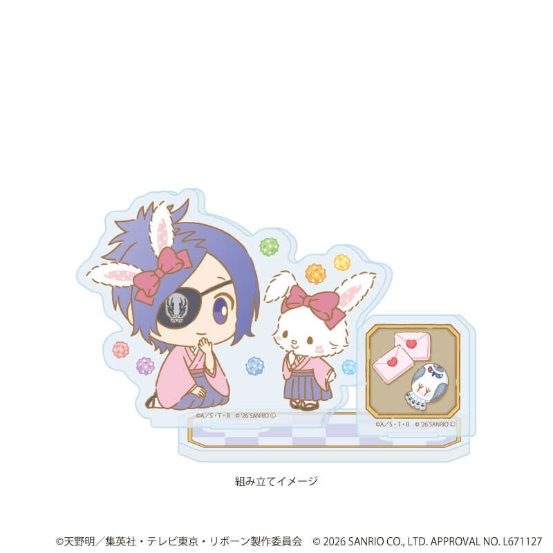 アクリルスタンドプレート「家庭教師ヒットマンREBORN!×SANRIO CHARACTERS」19/クローム髑髏×ウィッシュミーメル(コラボイラスト)