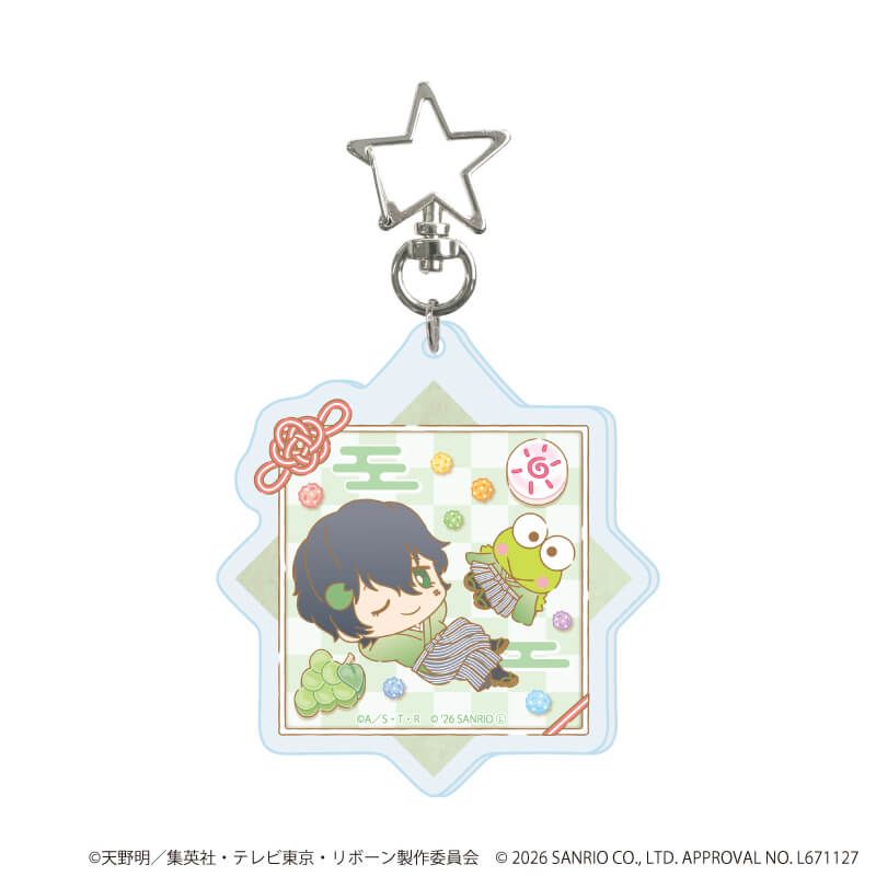星型ナスカンアクリルキーホルダー「家庭教師ヒットマンREBORN!×SANRIO CHARACTERS」01/コンプリートセット(全10種)(コラボイラスト)