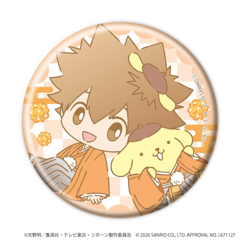 缶バッジ57ミリ「家庭教師ヒットマンREBORN!×SANRIO CHARACTERS」09/コンプリートセット(全10種)(コラボイラスト)