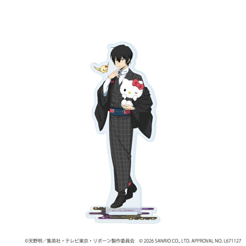 アクリルスタンド「家庭教師ヒットマンREBORN!×SANRIO CHARACTERS」53/雲雀恭弥×ハローキティ