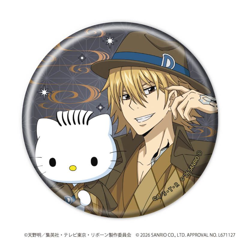 缶バッジ57ミリ「家庭教師ヒットマンREBORN!×SANRIO CHARACTERS」08/コンプリートセット(全10種)(コラボイラスト)