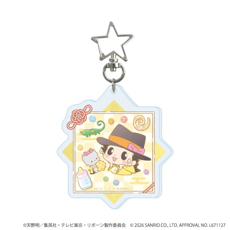 星型ナスカンアクリルキーホルダー「家庭教師ヒットマンREBORN!×SANRIO CHARACTERS」01/ブラインド(10種)(コラボイラスト)