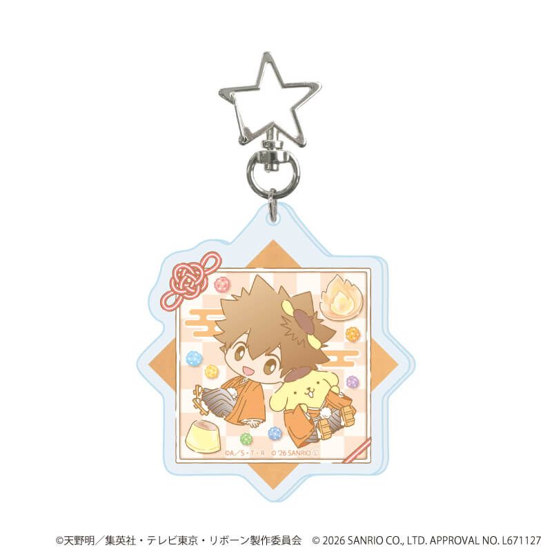 星型ナスカンアクリルキーホルダー「家庭教師ヒットマンREBORN!×SANRIO CHARACTERS」01/ブラインド(10種)(コラボイラスト)