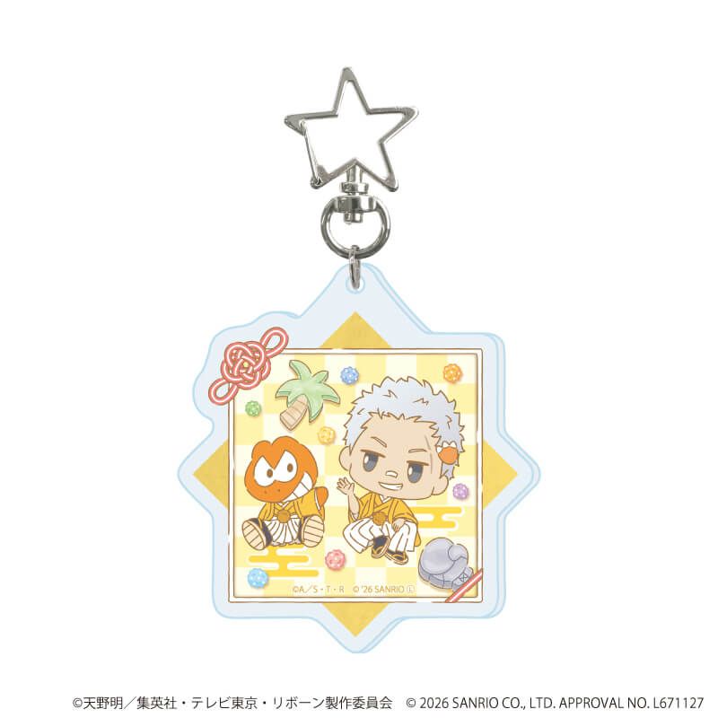 星型ナスカンアクリルキーホルダー「家庭教師ヒットマンREBORN!×SANRIO CHARACTERS」01/ブラインド(10種)(コラボイラスト)