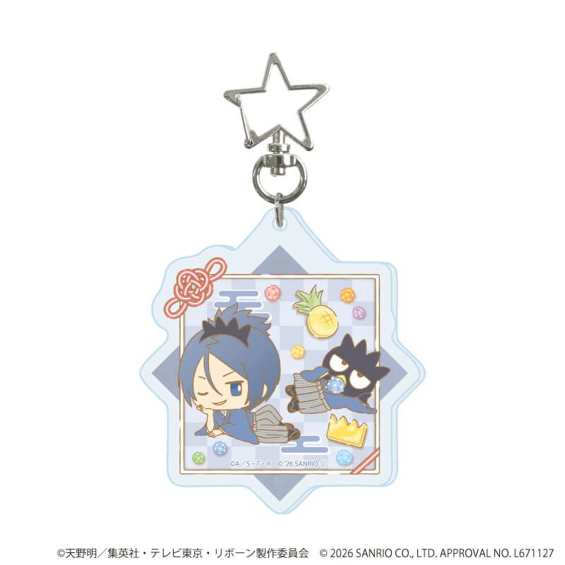 星型ナスカンアクリルキーホルダー「家庭教師ヒットマンREBORN!×SANRIO CHARACTERS」01/ブラインド(10種)(コラボイラスト)