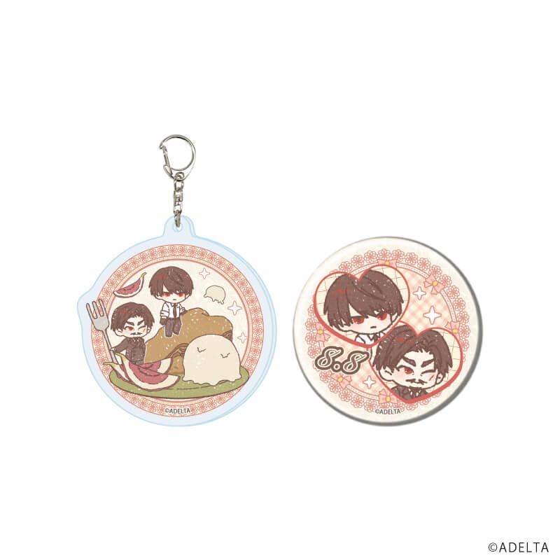 アクリルキーホルダー＆缶バッジセット「大穢」02/大崎×市場前 2026(グラフアートイラスト)