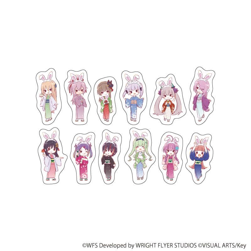 フレークシール(12枚セット)「ヘブンバーンズレッド」02/30G&31D お月見ver.(グラフアートイラスト)