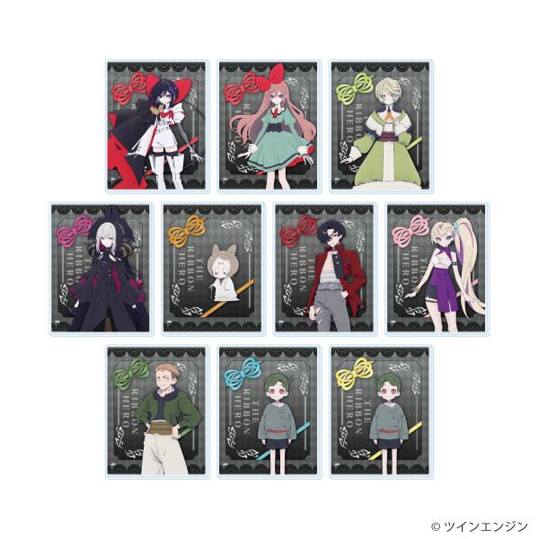 アクリルカード「THE RIBBON HERO リボンヒーロー」01/コンプリートセット(全10種)(公式イラスト)
