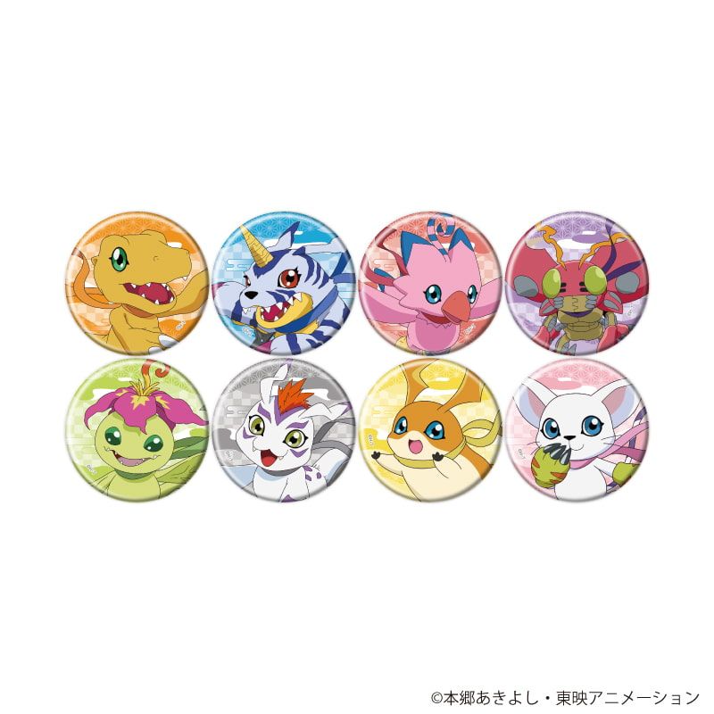 缶バッジ「デジモンアドベンチャー」10/忍者ver. コンプリートセット(全8種)(描き下ろしイラスト)