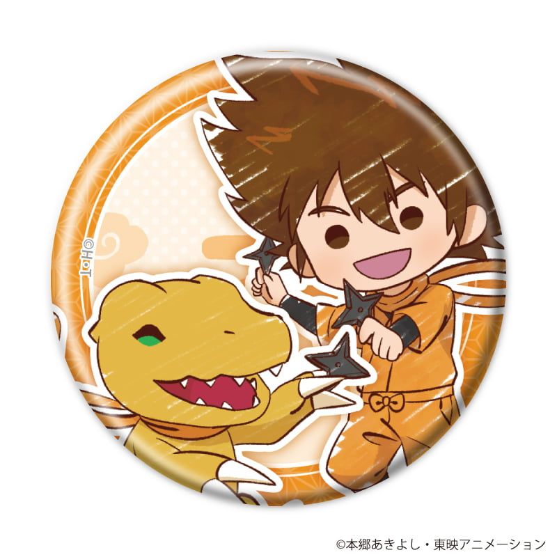 缶バッジ「デジモンアドベンチャー」11/忍者ver. ブラインド(8種)(グラフアートイラスト)