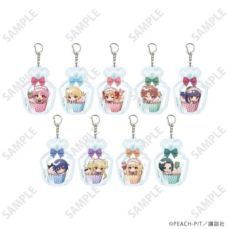 アクリルキーホルダー「しゅごキャラ！」28/カップケーキver. コンプリートセット(全9種)(ミニキャライラスト)