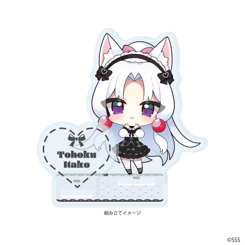 アクリルスタンドプレート「東北ずん子・ずんだもんプロジェクト」03/東北イタコ(ミニキャライラスト)