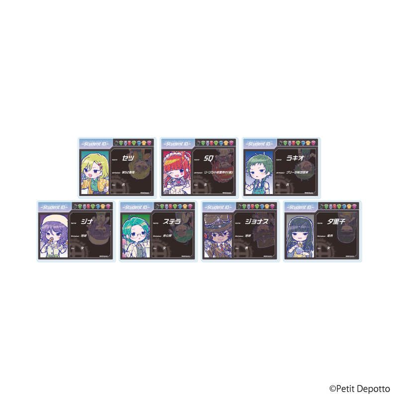 アクリルカード「グノーシア」01/学園祭ver. 7種セットA(グラフアートイラスト)