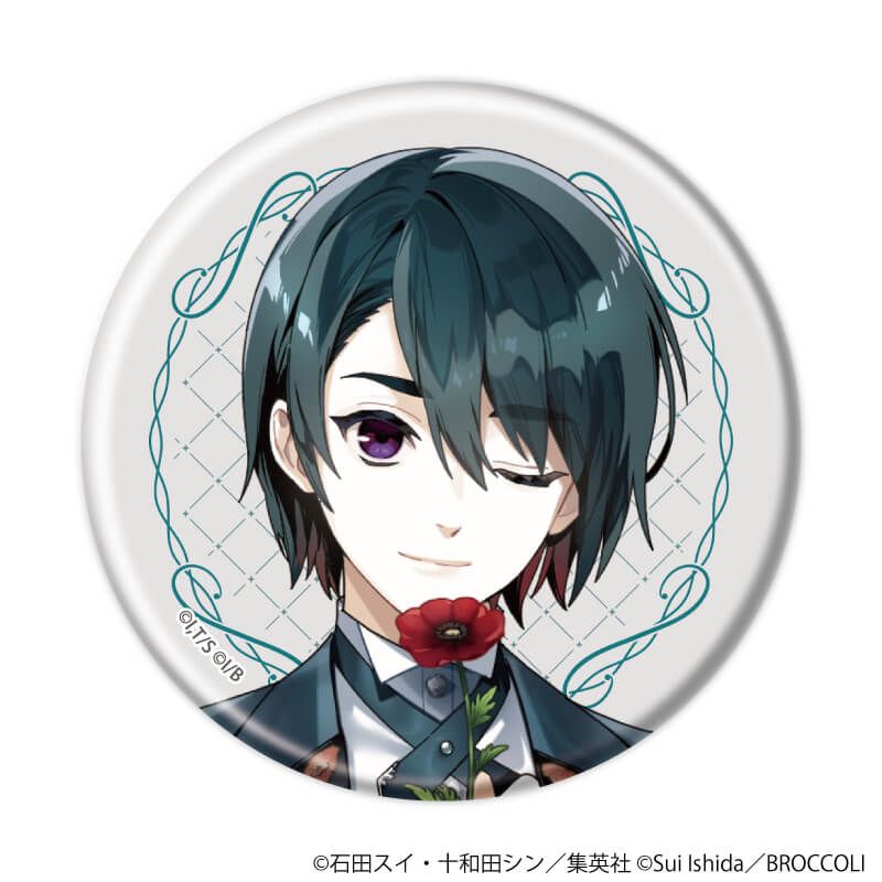 缶バッジ『ジャックジャンヌ』16/フォーマル+花ver. ブラインド(7種)(描き起こしイラスト)