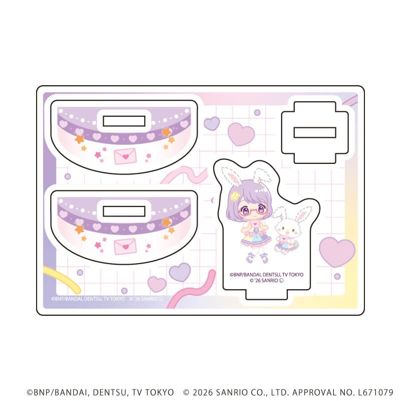 ゆらゆらアクリルスタンド「アイカツスターズ！×サンリオキャラクターズ」05/七倉小春×ウィッシュミーメル(コラボイラスト(ミニキャラ))