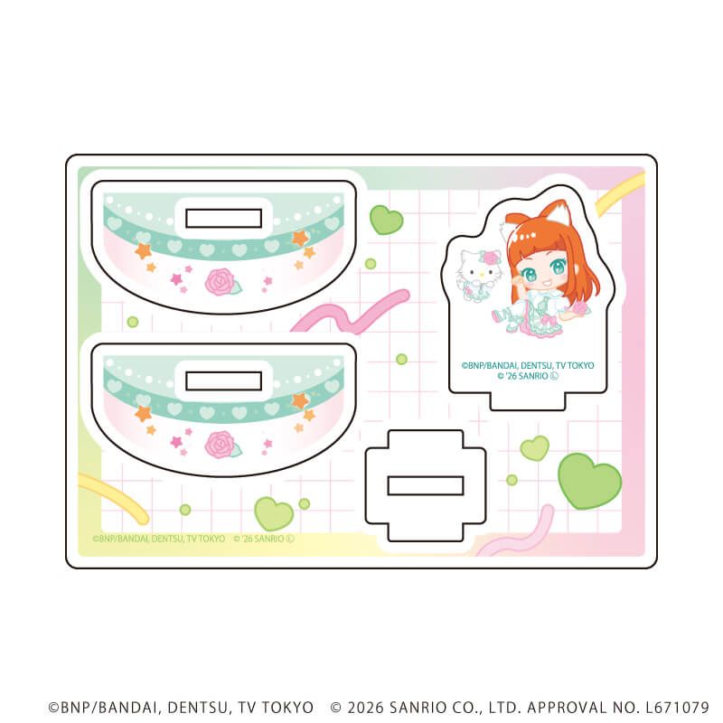 ゆらゆらアクリルスタンド「アイカツスターズ！×サンリオキャラクターズ」04/早乙女あこ×チャーミーキティ(コラボイラスト(ミニキャラ))