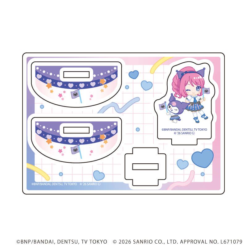 ゆらゆらアクリルスタンド「アイカツスターズ！×サンリオキャラクターズ」02/桜庭ローラ×クロミ(コラボイラスト(ミニキャラ))
