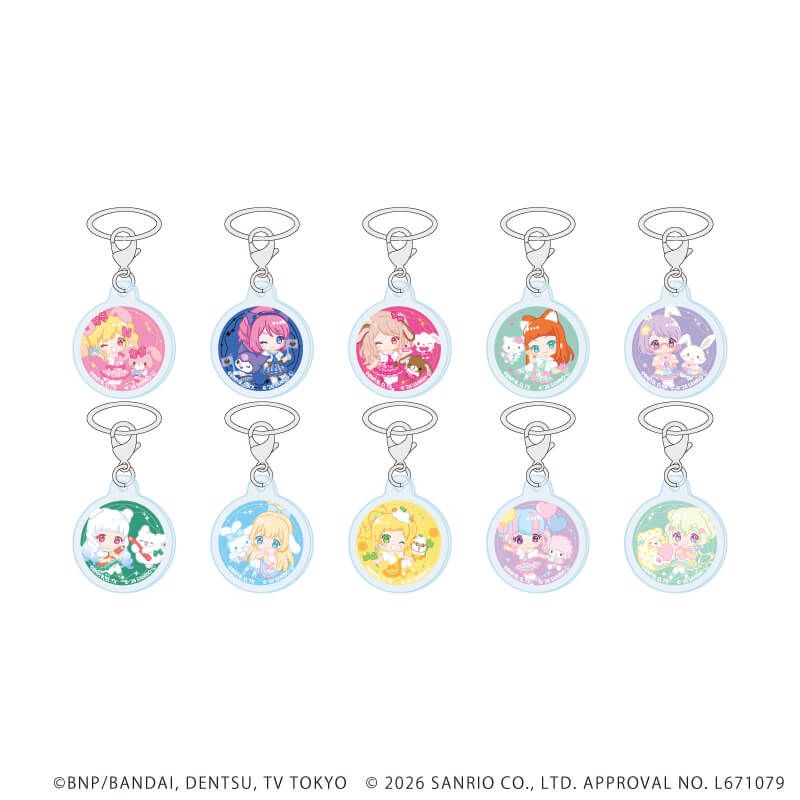 アンブレラマーカー「アイカツスターズ！×サンリオキャラクターズ」01/コンプリートセット(全10種)(コラボイラスト(ミニキャラ))
