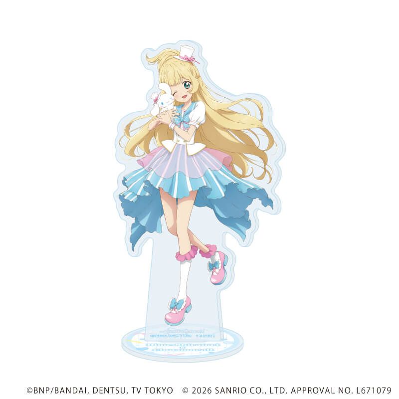 アクリルスタンド「アイカツスターズ！×サンリオキャラクターズ」14/白鳥ひめ×シナモロール(コラボイラスト(等身))