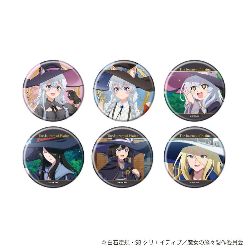 缶バッジ「魔女の旅々」01/コンプリートセット(全6種)(公式&描き下ろしイラスト)