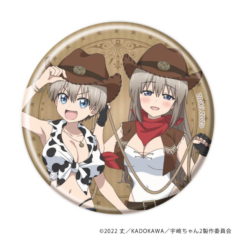 缶バッジ「宇崎ちゃんは遊びたい！ω」03/カウガールver. コンプリートセット(全5種)(描き下ろしイラスト)
