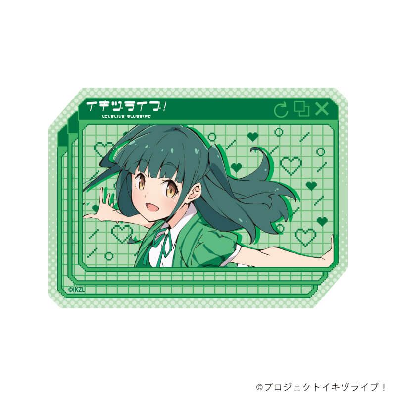 ダイカットステッカー「イキヅライブ！ LOVELIVE! BLUEBIRD」19/山田真緑(公式イラスト)