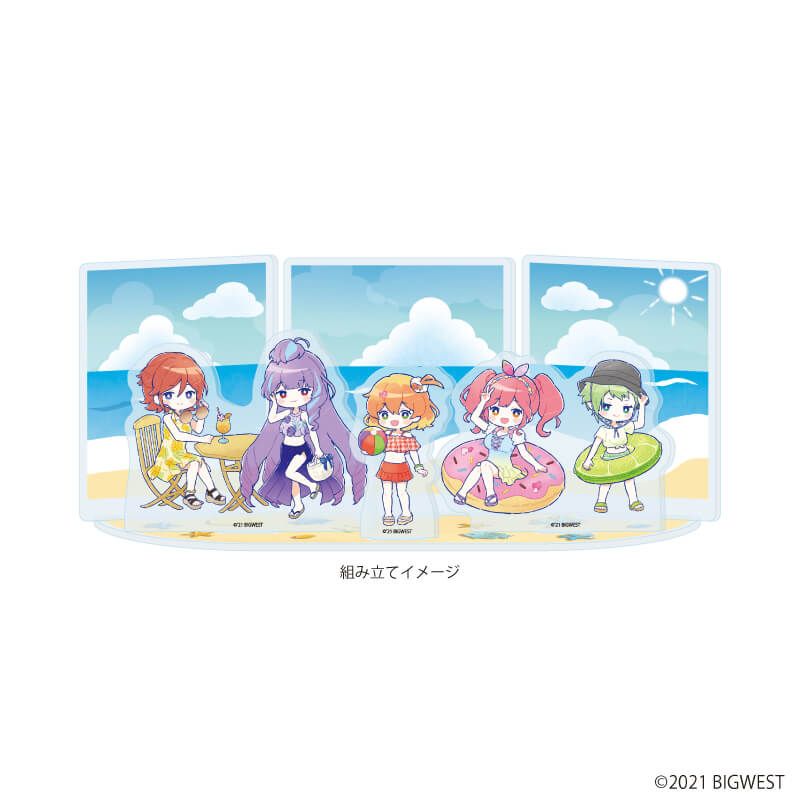アクリルジオラマ「劇場版マクロスΔ 絶対LIVE!!!!!!」05/ワルキューレ バカンスver.(グラフアート)