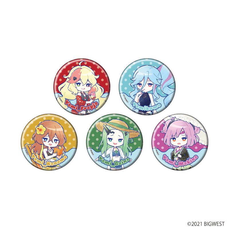 缶バッジ「劇場版マクロスΔ 絶対LIVE!!!!!!」12/バカンスver. コンプリートセット(全5種)(グラフアート)