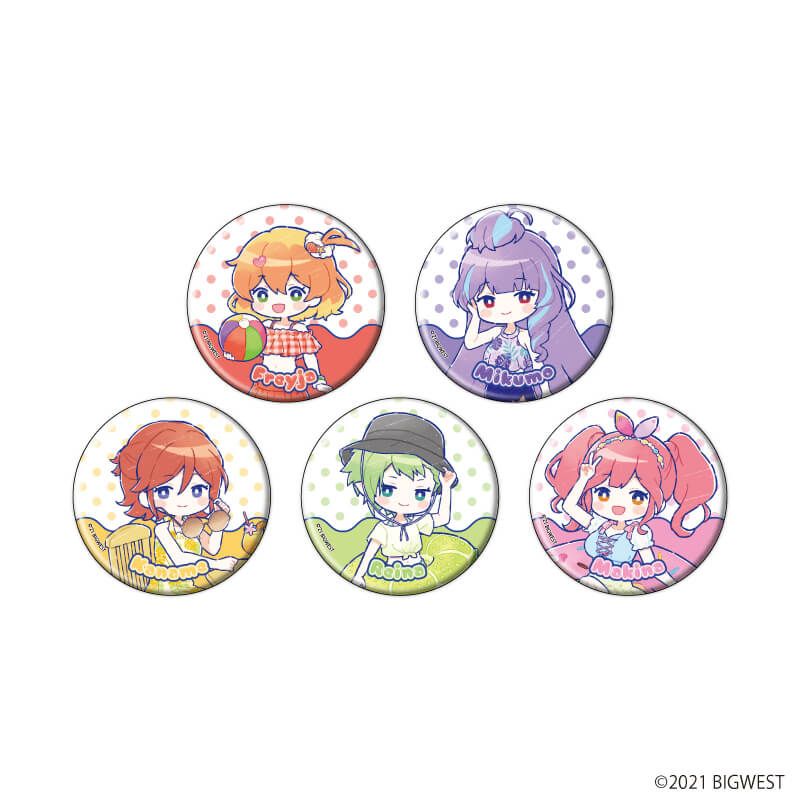 缶バッジ「劇場版マクロスΔ 絶対LIVE!!!!!!」11/バカンスver. コンプリートセット(全5種)(グラフアート)