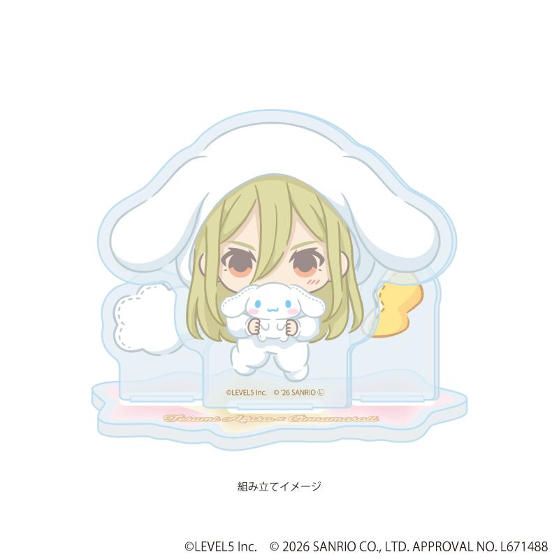 アクリルスタンドプレート「イナズマイレブン×サンリオキャラクターズ」40/亜風炉照美×シナモロール(コラボイラスト)