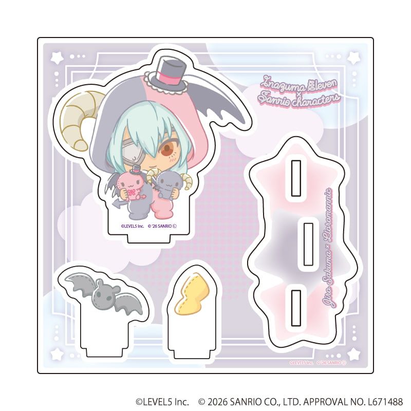 アクリルスタンドプレート「イナズマイレブン×サンリオキャラクターズ」39/佐久間次郎×ルロロマニック(コラボイラスト)