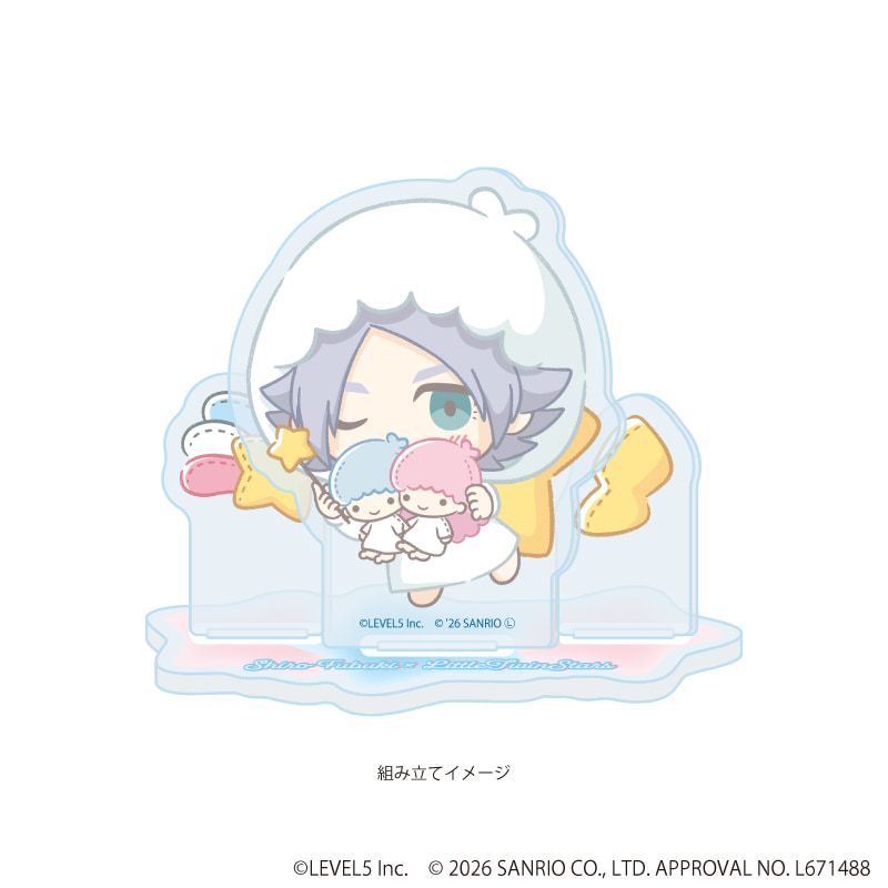アクリルスタンドプレート「イナズマイレブン×サンリオキャラクターズ」38/吹雪士郎×リトルツインスターズ(コラボイラスト)
