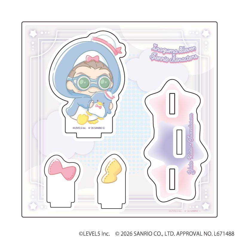 アクリルスタンドプレート「イナズマイレブン×サンリオキャラクターズ」36/鬼道有人×タキシードサム(コラボイラスト)
