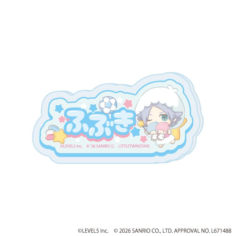 アクリルプレートバッジ「イナズマイレブン×サンリオキャラクターズ」03/コンプリートセット(全10種)(コラボイラスト)