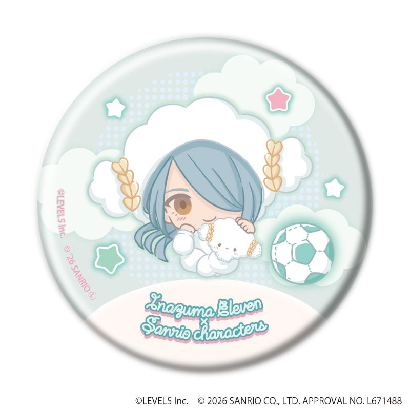 缶バッジ「イナズマイレブン×サンリオキャラクターズ」07/コンプリートセット(全10種)(コラボイラスト)
