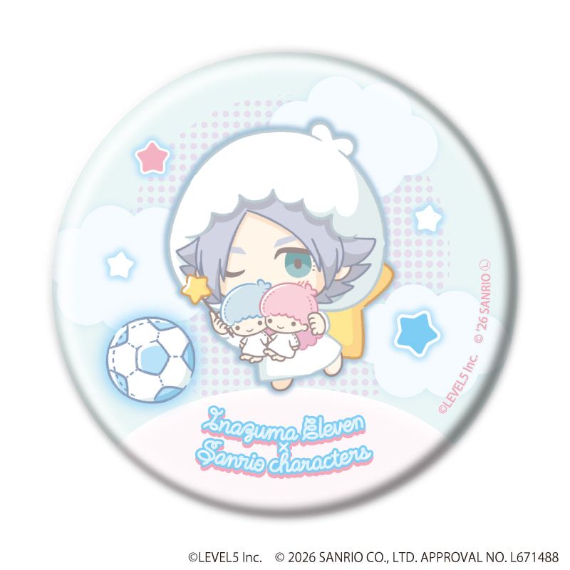 缶バッジ「イナズマイレブン×サンリオキャラクターズ」07/コンプリート