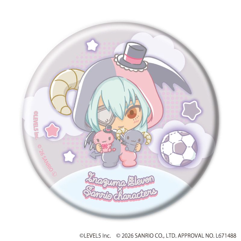 缶バッジ「イナズマイレブン×サンリオキャラクターズ」07/コンプリート