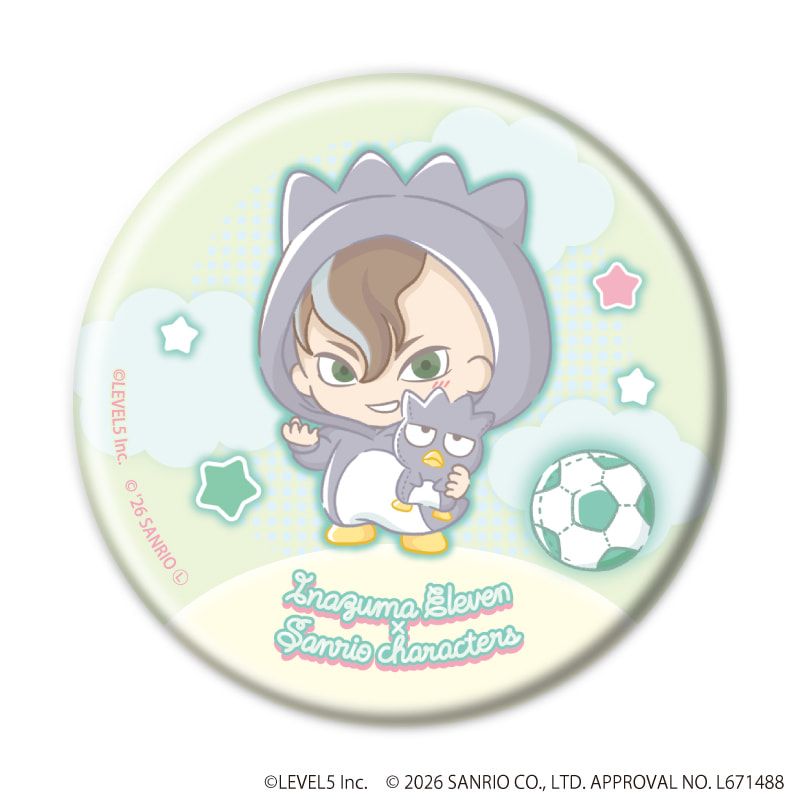缶バッジ「イナズマイレブン×サンリオキャラクターズ」07/コンプリート
