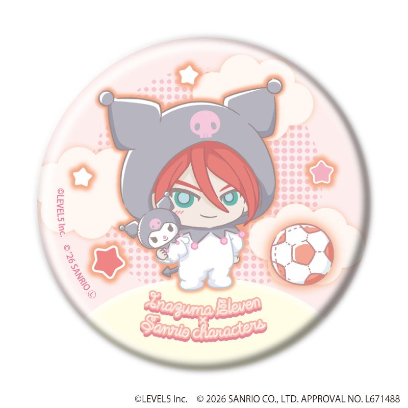缶バッジ「イナズマイレブン×サンリオキャラクターズ」07/コンプリートセット(全10種)(コラボイラスト)
