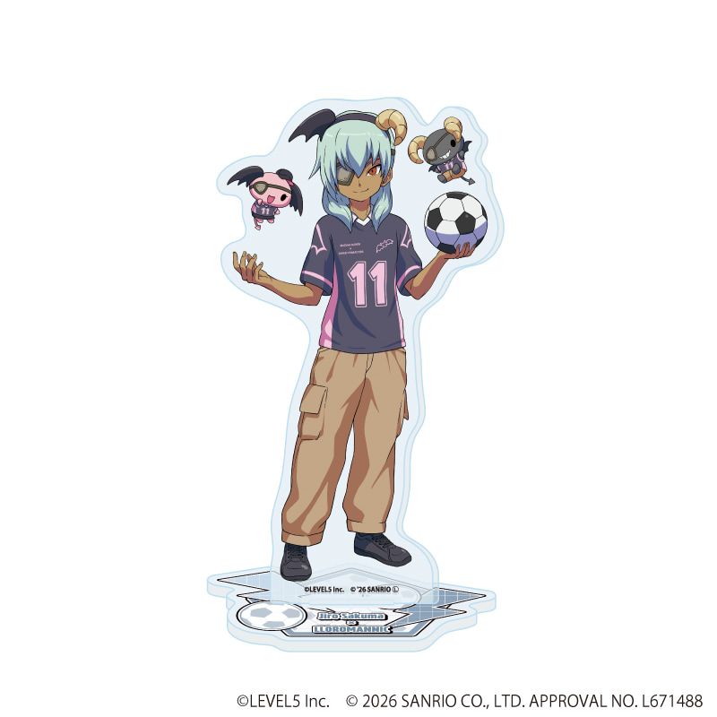 アクリルスタンド「イナズマイレブン×サンリオキャラクターズ」06/佐久間次郎×ルロロマニック(コラボイラスト)