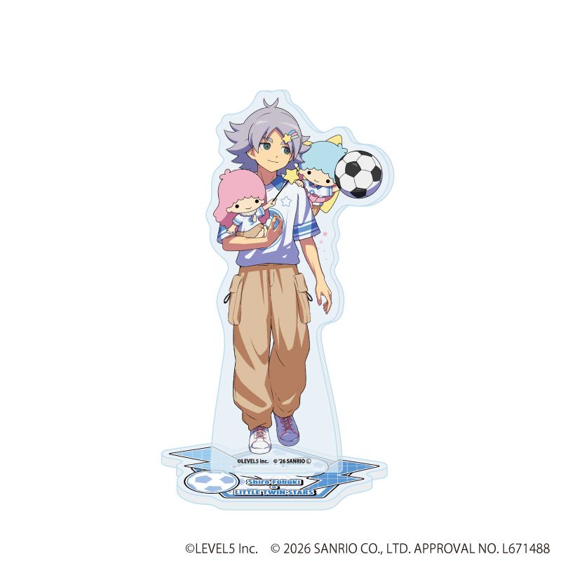 アクリルスタンド「イナズマイレブン×サンリオキャラクターズ」05/吹雪士郎×リトルツインスターズ(コラボイラスト)